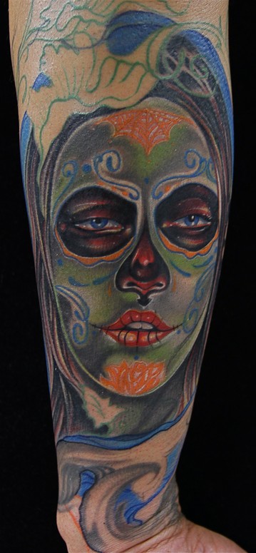 Day Of The Dead Girl Tattoo By Mike Demasi Tattoonow 